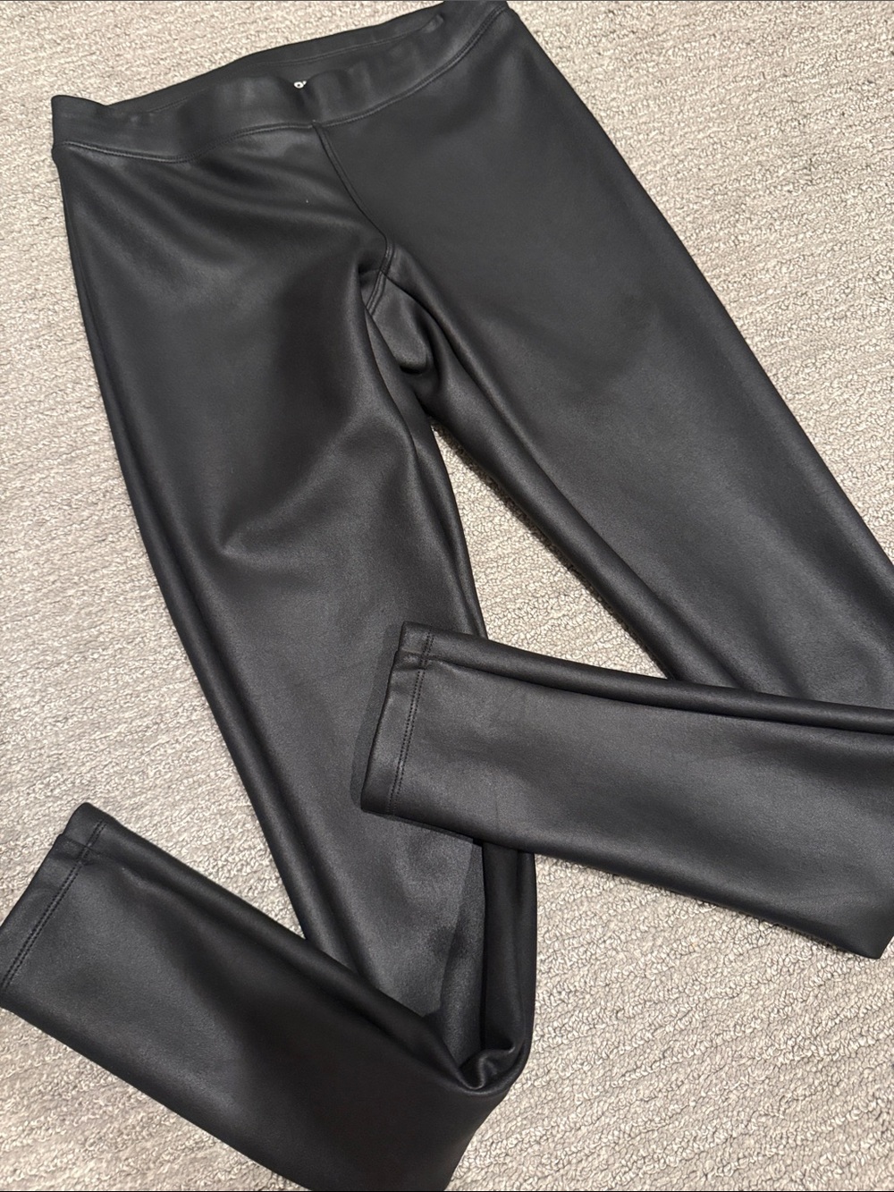 Express Black Faux Leather Leggings XS